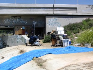 LA River - homeless camp